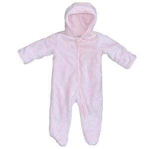 The Children’s Place Pink Fleece Bunting Snowsuit Size 3-6mo Like New